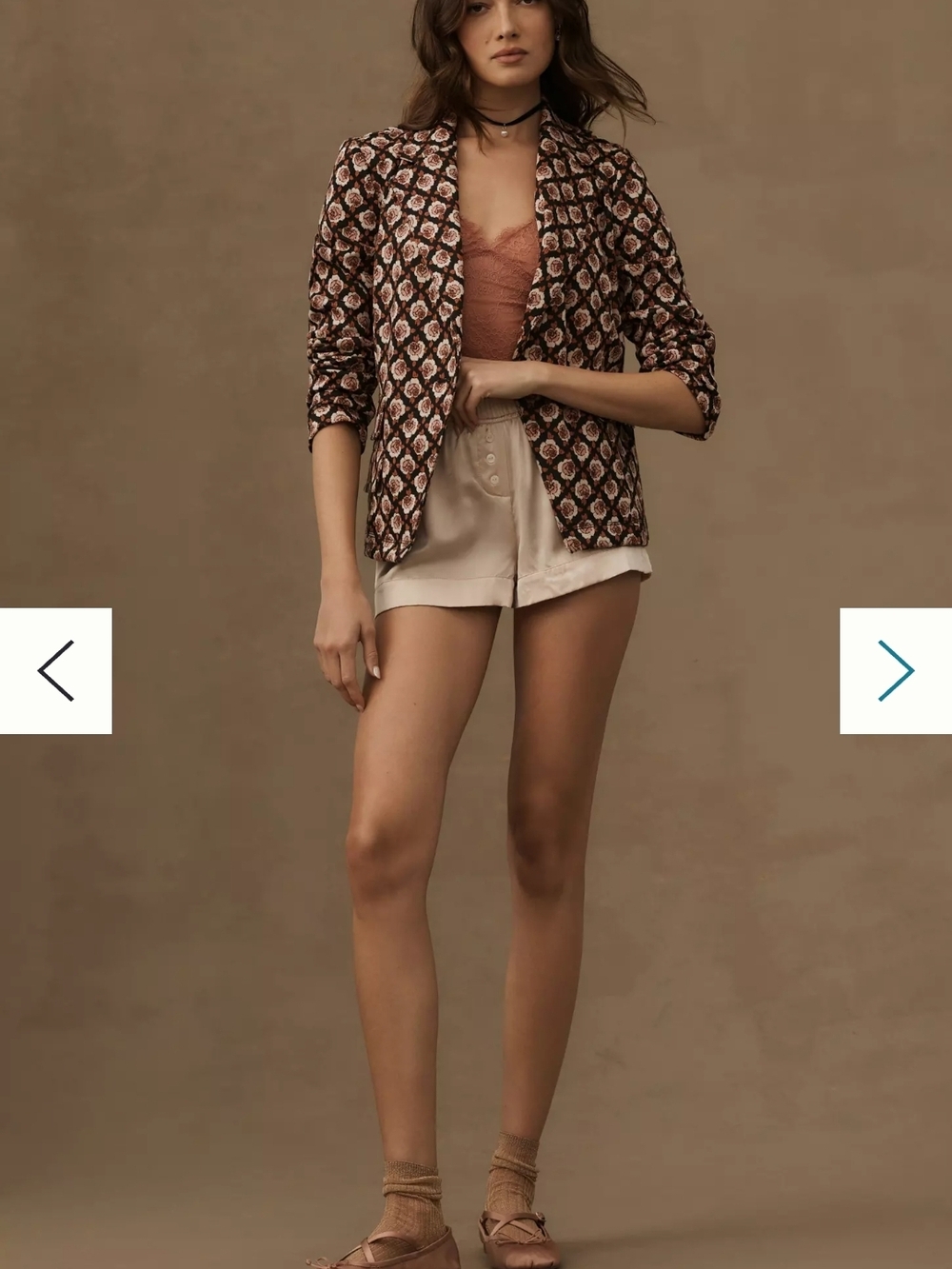 Maeve Anthropologie Rose Print Blazer 🌹 Knit Floral Boho Chic Jacket